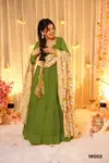 Clora Vol 16 Soft Dyed Silk Fully Flared Gown With Dupatta Wholesalers In Surat
